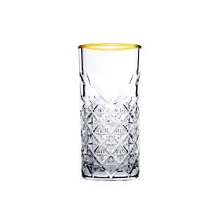 Набор стаканов высоких Timeless Golden touch 450мл 4шт Pasabahce 52800G