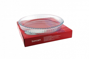 Форма для запекания круглая Borcam 32см стеклянная Pasabahce 59014