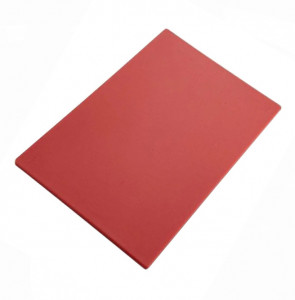 Доска разделочная красная 400х300х100мм Helios 7141 пластиковая-1