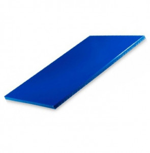 Доска разделочная синяя 350х250х100мм Helios 7132 пластиковая-1