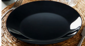 Тарелка обеденная Zelie Black 250мм Luminarc V7145 черная 