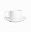 Чашка с блюдцем Helios Extra white W284 фарфор 150мл