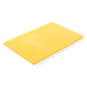 Доска разделочная желтая 32,5х26х2 см Helios 7903 пластик.