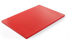 Доска разделочная гладкая красная 60x40x2 см Helios 7921 пластик