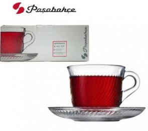 Набор чашка с блюдцем 385мл Tribeca Pasabahce 95781-2