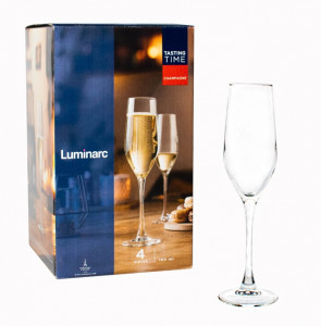 Набор бокалов для шампанского "Время дегустаций" Шампань 160мл 4шт Luminarc P6818