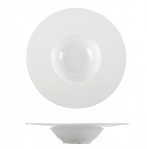 Тарелка глубокая с широким бортом Extra white 11,5" Helios W116 фарфор
