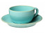 Набор для чая чашка 207мл+блюдце 15см Porland 222105/T бирюзовый фарфор-1