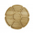 Блюдо-менажница бамбуковое сервировочное круглое Натур 250мм Helios 7200