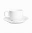 Чашка с блюдцем Helios Extra white W285 фарфор 220мл